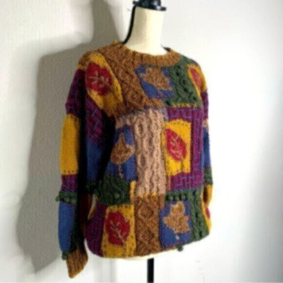 Express Tricot Rare Vintage Color Block Sweater - Picture 4 of 12